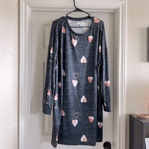 Long sleeve pajama dress XL